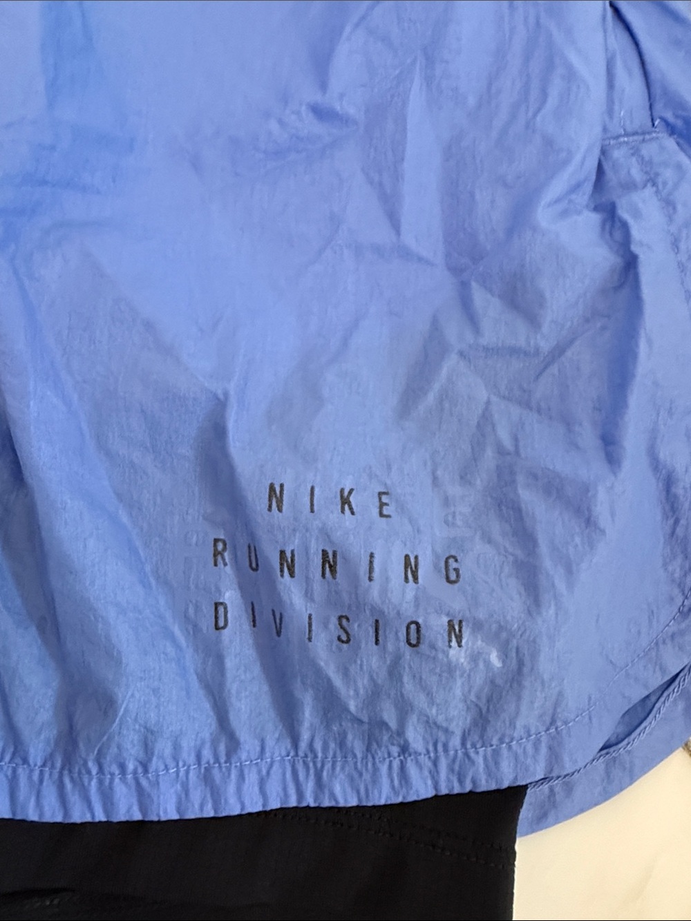 Nike Running Division medium light blue lined active athletic 3-pocket shorts - Picture 2 of 10
